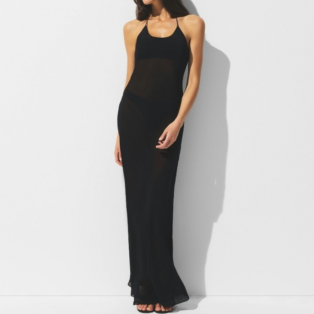 SKIMS Sheer Halter Cover Up